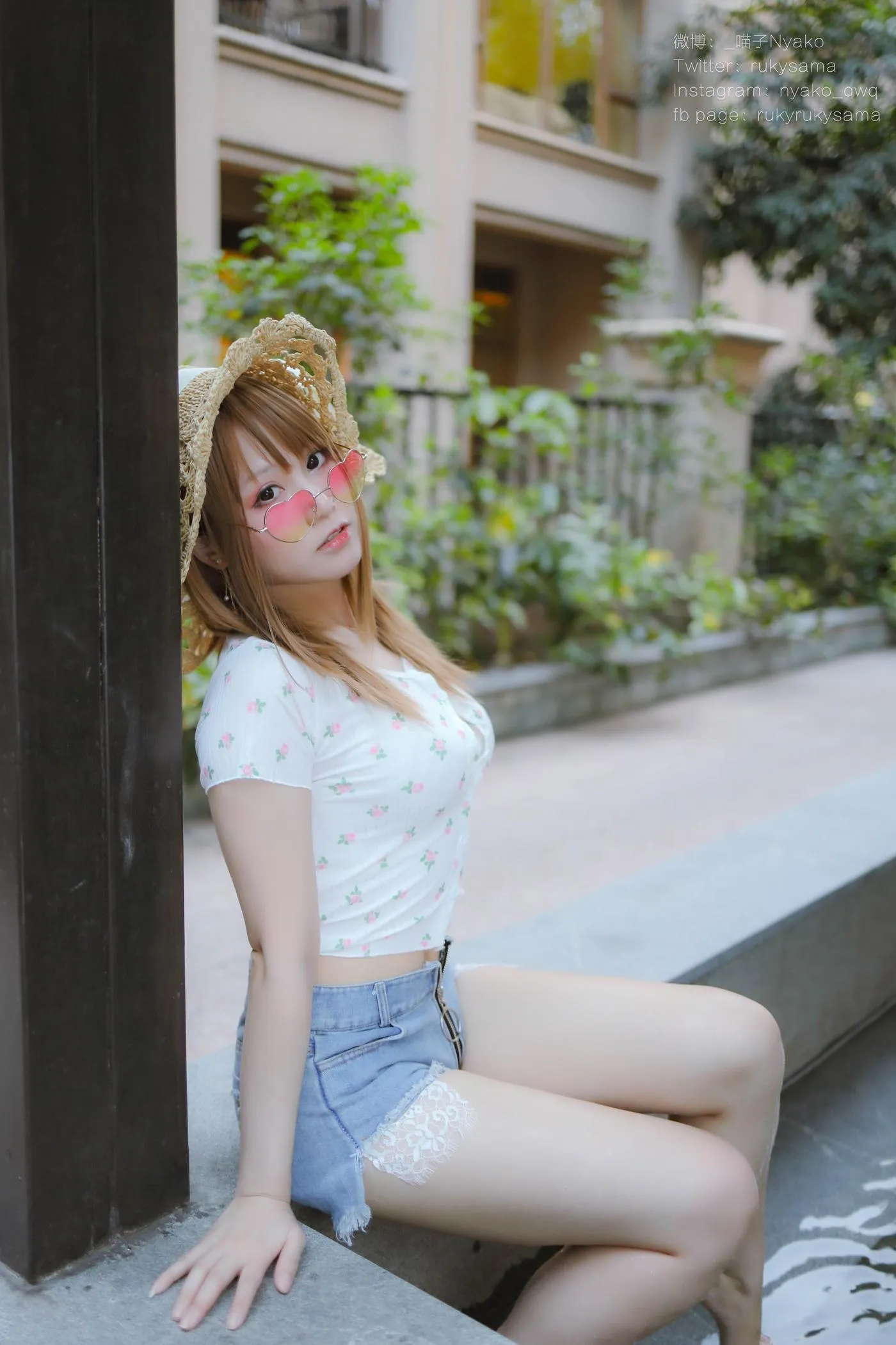 Nyako喵子 – NO.27 温泉蕾丝睡衣-温泉 [80P]插图1